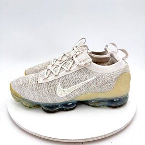 Nike Air VaporMax Flyknit Women Size 10.5 DJ9975-001 Phantom White Silver Shoes